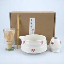 4/5pcs Matcha Whisk Set, Cute Bow Japanese Tea Set Includes Whisk Sets And Matcha Bowl With Spout, Traditional Japanese Matcha Kit For Perfect Frothy Matcha Green Tea - Multicolor - View 10