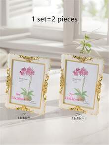 1/2/3 件装欧式水晶镶嵌米色相框,可装 7/10 英寸照片,适用于房间装饰、万圣节装饰、圣诞节装饰(照片纸随机发货) - 2023白色 - 查看 23