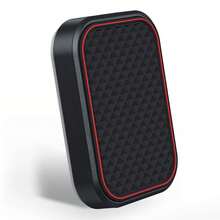 Soporte magnético para teléfono de coche, rectangular, plano, universal, para salpicadero, nevera, escritorio, soporte para smartphone, imanes fuertes - Negro - Ver 1