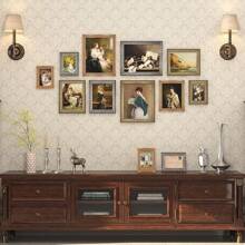 11x14 Vintage Picture Frames,Antique Picture Frame With White Mat For 8x10 Picture,Gold Frame For Wall Decor,1 Pack Ornate Picture Frame,Gold