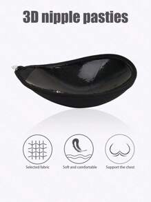 1/2 Pares de Sutiã Adesivo Invisível Reutilizável com Alça Removível - Sutiã Adesivo de Silicone com Fecho Frontal para Levantar Seios Pequenos, Cobre Mamilos Sem Costura Sem Alças para Vestidos e Lingerie