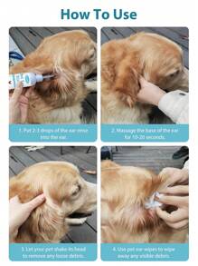 GJYC PET Pet Ear Care,  Ear Rinse And Cleaner For Dogs And Cats