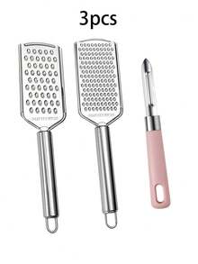 1 Multifunctional Silk Eraser, Potato And Radish Slicer, Stainless Steel Multifunctional Slicer, Potato Shredder Slicer, Kitchen Vegetable Slicer, Polishing And Shaving Tool, Hand Guard, Vegetable Slicer, Scraper, Lemon Slicer, Cheese Grinder, Cheese Slicer, Multifunctional Stainless Steel Garlic Slicer, Ginger Chopper,