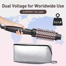 Professional Thermal Brush Heated Round Brush, Ionic Hot Curling Brushes, Makes Hair Shinier & Smoother, 1.5 Inch, 5 Temp Settings, Universal Voltage, Easy To Use, Gifts For Women