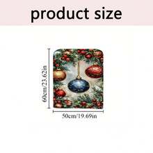 1 Stück/4 Stücke/6 Stücke/10 Stücke Weihnachtsserie, Tannenzweig & Glocken Muster bedruckter Kurzflor Stuhlbezug, abnehmbarer Kurzflor Stuhlüberzug, Rückenschutz für Stühle, Esszimmerstuhl Dekorationsbezug, geeignet für alle Jahreszeiten, Feiertags-Atmosphäre Stuhlbezug, für Esszimmer, Wohnzimmer, Stuhlschutz für Zuhause, mit Rückenschutz, geeignet für Restaurant, Büro, Wohnzimmer, Hotel und Heimdekoration