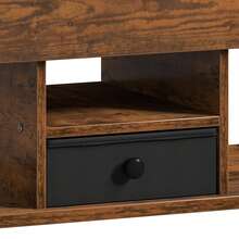 BALCONERA Rustic Brown Multi-Functional Lift-Top Coffee Table – Converts To Dining Table With Drawers & Hidden Storage, 90x47.8x47.5-61.7cm For Living Room - Coffee Brown - View 8