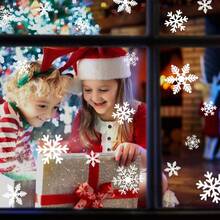 27 pezzi Adesivi a forma di fiocco di neve natalizi, adesivi decorativi bianchi a forma di fiocco di neve, adesivi a forma di fiocco di neve con attacco statico - facili da applicare e rimuovere, 3 stili e 3 dimensioni, decorazioni per feste di Natale, adesivi da parete natalizi, adesivi per finestre, adatti per feste di Natale, decorazioni invernali, feste a tema