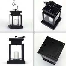 1PC Outdoor Solar Lighting Lights, Solar Lanterns, Intelligent Flashing Flameless Candle LED Lights, Solar Lights For Garden Outdoor Hanging Decoration, Used For Dining Table, Yard, Lawn, Outdoor Party Decoration - Multicolor - View 8