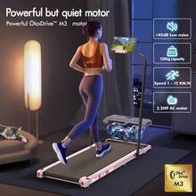 BLACK LORD Treadmill Walking Pad Gym Fitness Foldable - Pink - View 5