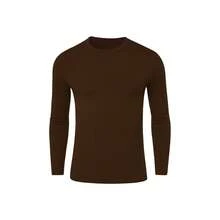 6 paquetes de camisas de manga larga para hombres de  para correr, hacer senderismo, entrenamiento o casual Paquete de 6 camisetas de manga larga para hombre, secado rápido, - Multicolor - Ver 8