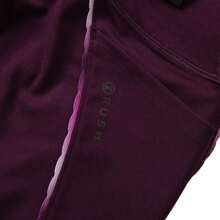 Under Armour Rush Scallop Legging PKT Tight Fit Pants For Women, Yoga & Fitness 1365355-501 - Dark Red - View 6