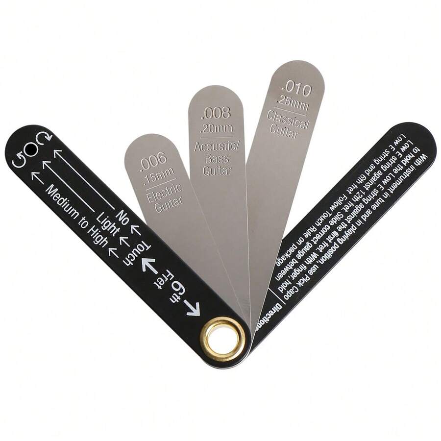 Guitar Neck Adjustment Ruler, Classical Bass Acoustic Electric Guitar String Height Adjustment Tool, Neck Curvature Ruler - Neck Curvature Ruler - View 1