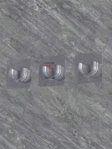 4pcs/2pcs Shower Curtain Rod Hooks, Expandable Rod Brackets, Adhesive No-Drill Window Curtain Rod Holders, Horizontal Rod Curtain Hanging Brackets, Clip Hooks Accessories Bathroom Decor