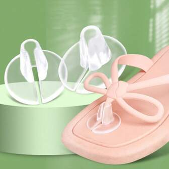 2pcs/Set Summer New Flip Flops Forefoot Pad Thong Sandals Insoles, Comfortable Anti-Pain Washable Silicone Forefoot Pad Suitable For Sandals, Flats, High Heels