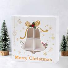 1pc/6pcs Christmas Hollow Out Gift Box,Santa Claus Snowman Christmas Tree Pattern Gift Packaging Box,Christmas Snowflake Bell Elk Design Party Favor Bag,Christmas Gift Wrapping,Xmas Party Gift,Home Decoration,Kitchen Dining Table Decor,Merry Christmas,Christmas Decoration,Christmas Ornaments,Xmas Decor,2025 Christmas,2026 New Year Party Present