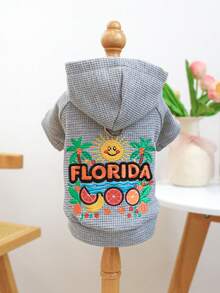 1件宠物衣服，狗狗/猫咪服装，小型犬可爱装扮，秋冬季小型宠物保暖舒适卫衣 - 灰色 - 查看 1