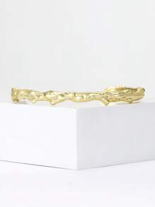 1 件 14k 金亮面铜手链适合女性佩戴/朋友礼物配饰