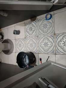 2 件瓷砖模板，1 件 8 英寸和 1 件 12 英寸可重复使用绘画模板，适用于瓷砖、木材、纸张、地板、墙壁、家具、学校用品、返校 - 彩色 - 查看 6