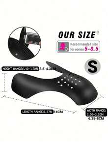 1 par/3 pares de protetores antirrugas para biqueira de calçados esportivos, disponíveis em branco e preto, com protetores antirrugas para evitar vincos em calçados esportivos e tênis, leves e duráveis, confortáveis e respiráveis para meninas