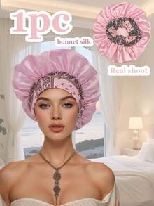 1 件丝绸帽子，波西米亚风格，女士丝绸帽子，女士睡眠帽子，宽边有弹性，舒适透气，不褪色。 - 多色(1pc) - 查看 10