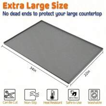 Waterproof Sink Underlay Mat - Flexible Silicone Cabinet Liner For Kitchen & Bathroom | Anti-Slip & Leak Protection Pad