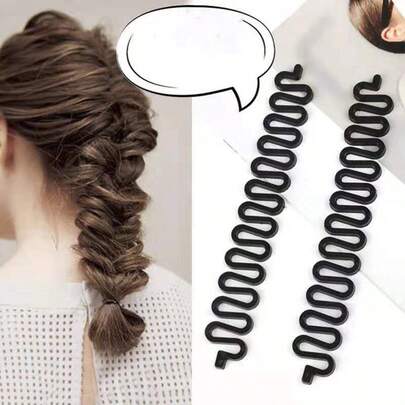 10 Stücke lässige Haarflechten Werkzeuge, Fischknochen Wellen Flechtwerkzeug, Oktopus Zöpfe, Twist Flechten Hersteller, Haarstyling Zubehör