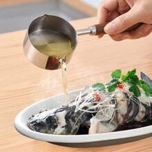 NEWMini Sauce Pan Cooking Pot Stainless Steel With Pour Spout 250ml7.3 - AsShown - View 4