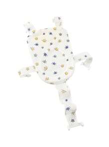 1 pieza Red de baño en forma de T con 5 hebillas, soporte de baño transpirable y antideslizante para bebé de 0 a 18 meses. Apto para la mayoría de bañeras. Nuestra red de baño también se puede usar como flotador para bebé en Navidad, Halloween, Acción de Gracias para asegurar un baño  y alegre de su bebé.