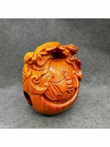 Wooden Crafts - Rosewood Carved Three Bats [6.5*5.5*4.5cm] - View 3