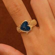 1pc Minimalist & Unique Painting Dial Watch Ring Set, Versatile Jewelry Accessory, Couple Gift - Multicolor - View 11