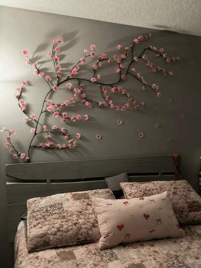 1pc Cherry Blossom Branch Light, USB Power Supply, 8 Lighting Modes, Soft And Flexible Decorative Rattan Lamp, Suitable For Autumn Decoration, Living Room And Bedroom, Office Study, Wall, Game Room Decoration, Outdoor Courtyard, Wedding, Valentine's Day Atmosphere Decoration, Christmas Decoration Gift, Party Atmosphere