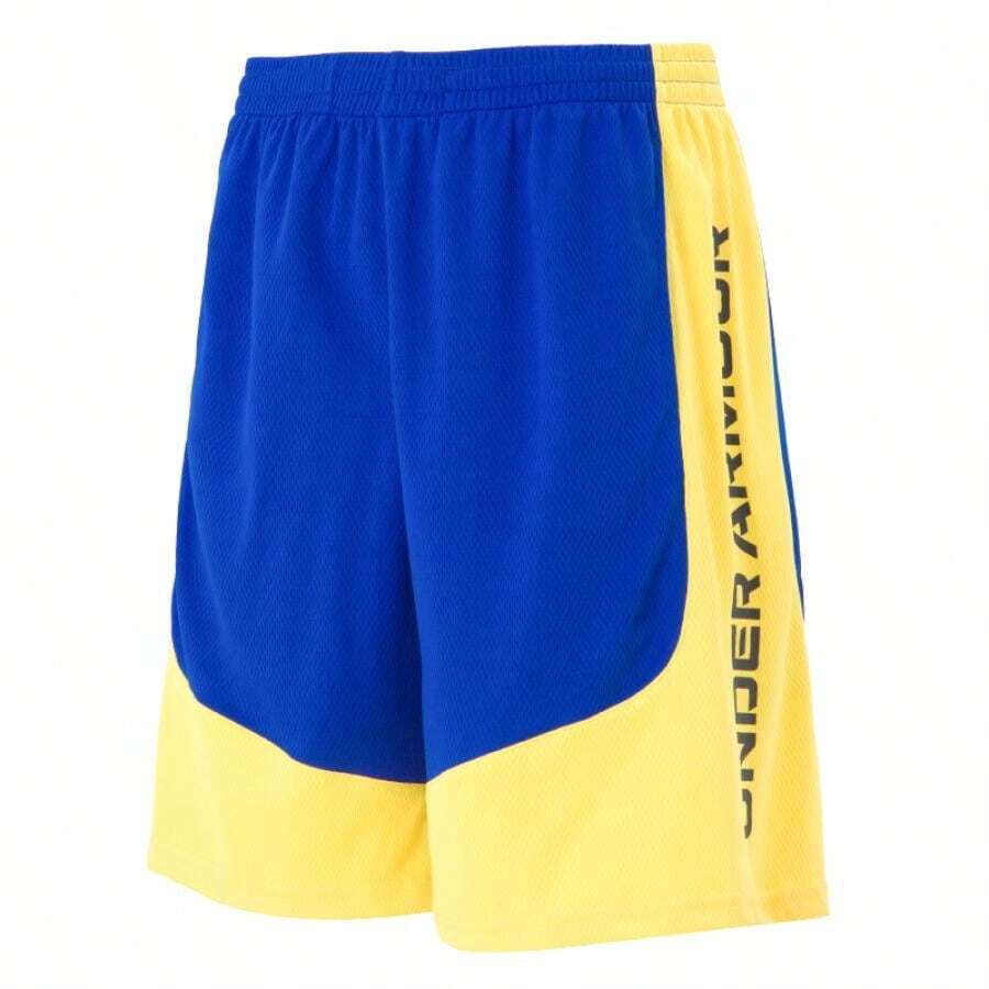 Under Armour Basketball Shorts, Knitted Breathable Soft Fabric, Unisex, On-Court Training - Royal Blue - View 1