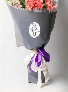 500张可爱猫爪感谢贴纸，适用于咖啡馆、面包店等 - 可爱的花卉和花店标签，也可用于信封等。