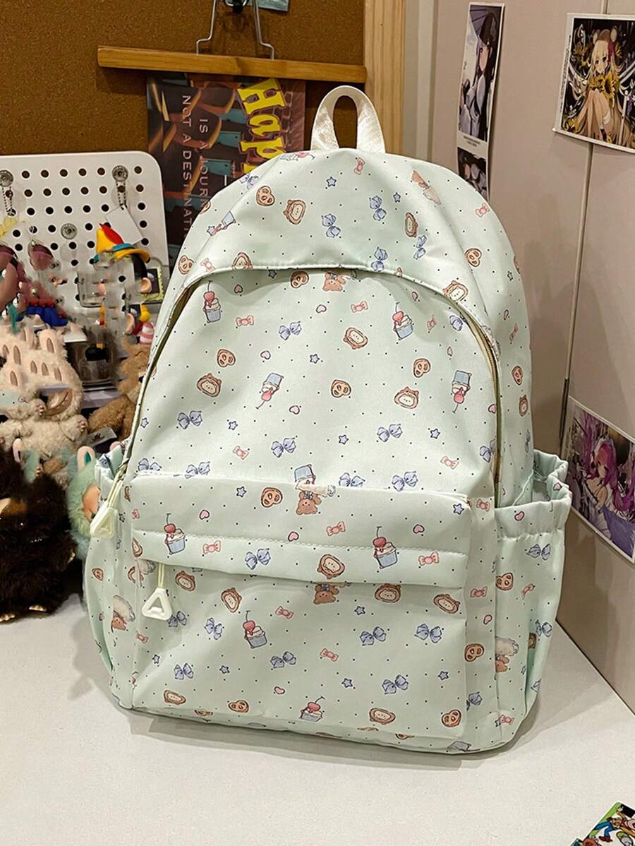 Nova Mochila Simples da Moda, Mochila Escolar Estilo Universitário Casual