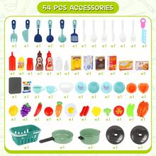 Kids Play Kitchen Set Pretend Cooking Toy With Accessories  Educational Kitchen Playset - Green - View 7