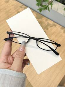 3 PCS Women's Acrylic Light Glasses Casual Lightweight Soft Gesture Rectangle Non-Prescription Glasses For Daily Clothing Decor And Back To School - Nhiều màu - Xem 7