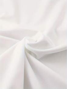 Yuega Tshrit 1pcPlus Size - Plus Size - Elegant Women'S T-Shirt| Artistic Style Side Portrait With Red Floral And "FRIDA" Print, Summer New Short Sleeve, Crew Neck, Slight Stretch FabricSummer Clothing Tops - 白色 - 查看 5