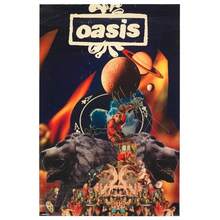 1 件绿洲乐队海报热门音乐海报专辑帆布印刷海报墙壁艺术装饰黑白适用于家庭客厅装饰无框 - 彩色 - 查看 45