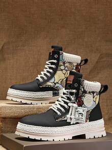 Men's Full-Length Air Cushion Joggers - Engineered Mesh Walking Shoes - 黑色 - 查看 6