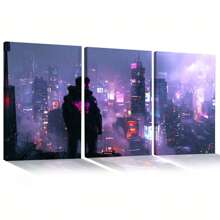 Cybernetic Night Decorative Frame MDF Mosaic Living Room Bedroom Office HD Printing