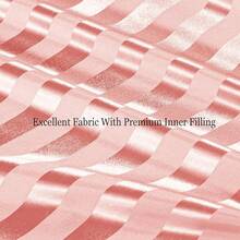 Whale Flotilla 3-Piece Reversible Silky Soft Comforter Set, Luxury Stripe Satin Comforters Full Size Bedding Set With 2 Satin Pillowcases, Lightweight Duvet Set All Seasons, Brown