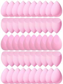 50 Stück/Set Make-up Schwamm Blender, geeignet für lose Puder, Flüssigkeiten, Cremes und Foundation, latexfrei Dual-Use Make-up Puff, weich & hautfreundlich, geeignet für Creme- & Puderkosmetik, kann nass oder trocken verwendet werden, professioneller Beauty-Schwamm, super weicher Abdeckstift-Schwamm, Gesichts-Make-up-Schwamm, Make-up-Utensilien, Make-up, günstig, Raumdekoration, Schminktisch, Reise, Schlafzimmer, Make-up-Accessoires, Puff, Make-up-Blender, Puder-Puff, Make-up-Schwamm