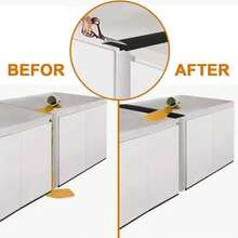 Tira de silicona para sellar estufas de gas, tira antiaceite y antimanchas, tira de inserción de silicona, accesorios de cocina - Blanco 1 pieza - Ver 4