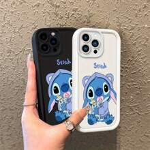 Disney Adorable funda de teléfono con puntada de dibujos animados para varios modelos, incluyendo 16, 15, 14, 13, 12, 11 Pro Max, Plus, Mini y SE, perfecta como diversión