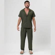 Conjunto Viscolinho Camisa e Calça - Santo Luxo