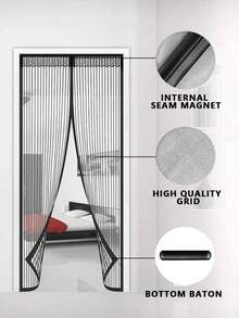 1Set Magnetic Screen Door(Send Thumbtack), Door Screen Magnetic Closure-Keeps Bugs Out Let Breeze In, Heavy Duty Mesh - Pet And Friendly, Works With Front Doors, Sliding Doors - Multicolor - View 11