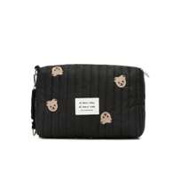 1 pezzo Borsa fasciatoio portatile, borsa da mamma con ricamo a motivo orsetto, borsa per il parto in ospedale, borsa fasciatoio impermeabile/asciutta per l'uso quotidiano, borsa compatta e alla moda per gli essenziali del bambino, organizer per passeggino