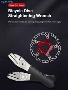 Stainless Steel Bicycle Disc Brake Pad Repair Tool, Brake Disc Adjustment Wrench For Brake Pad Correction And Adjustment - Multicolor - View 5