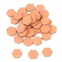 100pcs/50pcs 1/16 Scale Small Hexagonal Brick Model - Handmade And Clay Fired - Perfect Proportion For Realistic Brick Dollhouse - Christmas Gift, Birthday Gift - Multicolor - View 7