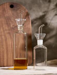 Cirelle 1 sticlă de ulei din sticlă, dozator de sticlă de ulei transparent, cutie de ulei, recipient pentru condimente, ustensile de bucătărie, accesorii de bucătărie, accesoriu de bucătărie, Anul Nou, Ziua Recunoștinței, petrecere de Crăciun, articole esențiale pentru bucătărie Rama, cină în familie, accesorii pentru restaurante de lux, cadou de casă nouă, decor de vară pentru casă